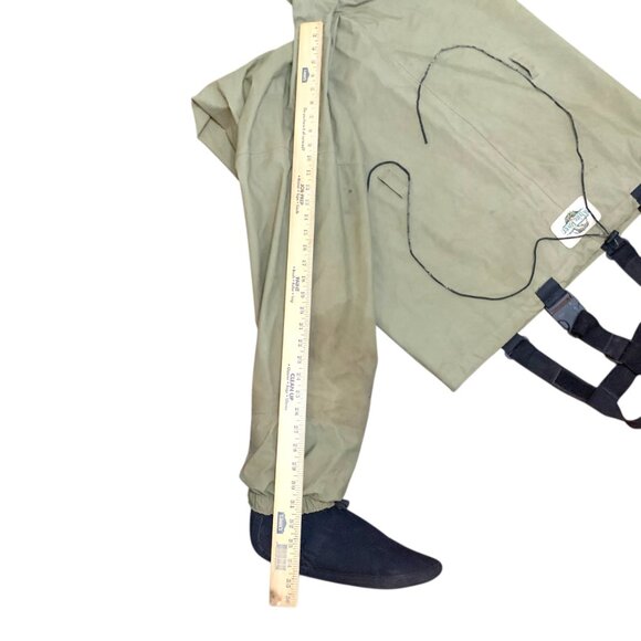 White River Fly Shop Chest Waders Sz L Straps Neoprene Boot Foot Fly Fishing - Picture 5 of 8